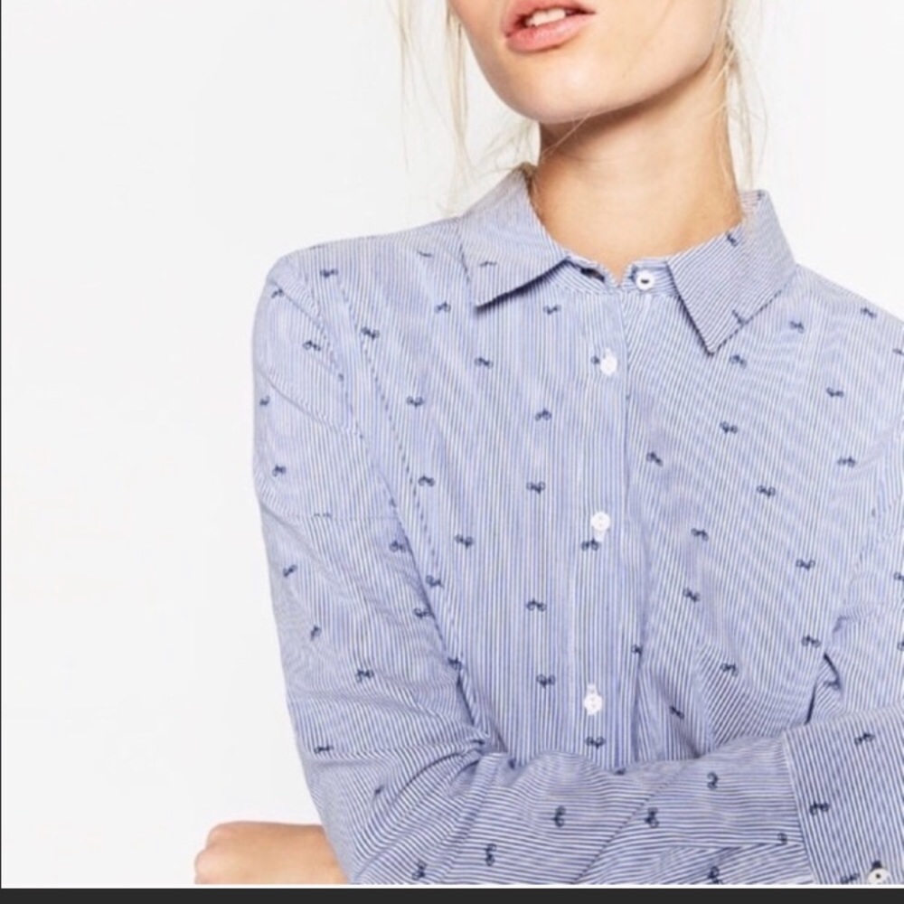 Bicycle print button down